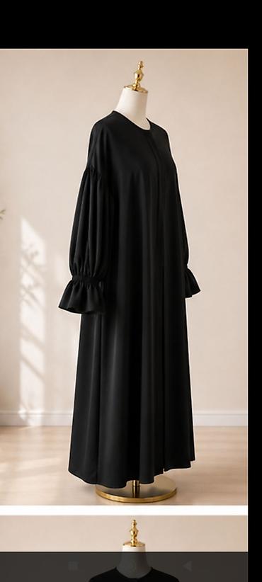 abaya: Abaya mədinə ipəyindən Yenidir.Ölçü 46-48 A kəsimdir.Tam boydur — 4
