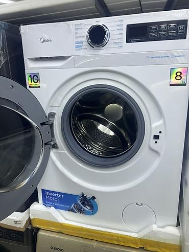 clean: Стиральная машина Midea MFQ1184S47/W с фронтальной загрузкой, загрузка — 4