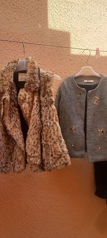 Jiletlər: Uşaq geyim dəsti – 2 məhsul - Saxta kürk jilet: qəhvəyi leopard — 1
