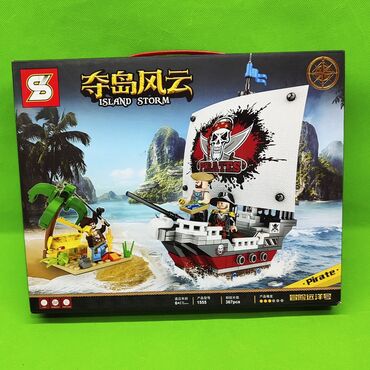 игрушки для детей 2 лет: Конструктор пиратский корабль из 367 деталей🏴‍☠️Доставка, скидка есть