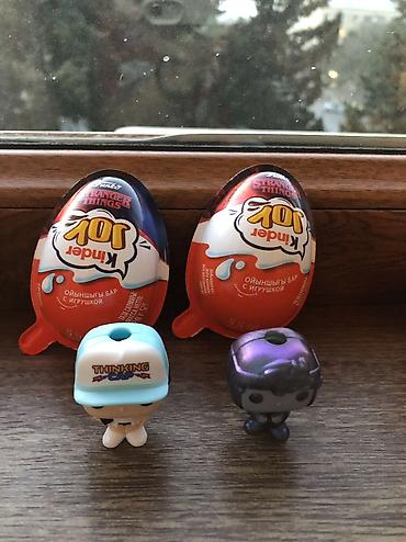 kinder oyuncaqlar: Stranger things kinder joy Dustin-Dustin upside down satılır 2 si — 6