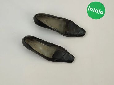 czarne bawełniany t shirty: Flat shoes for women, 38.5, condition - Good