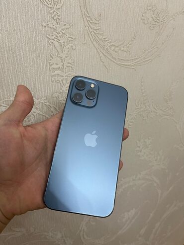 айфон 7 32: IPhone 12 Pro Max, Колдонулган, 256 ГБ, Көк, 80 %