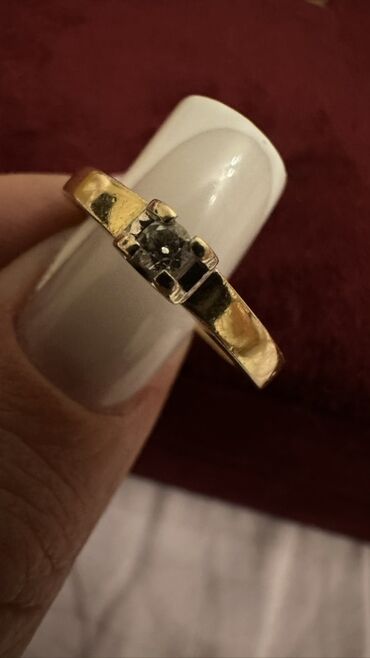 пандора набор сердечки: Золотое кольцо с центральным камнем - Материал: жёлтое золото