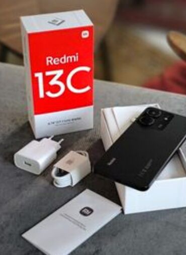 Xiaomi: Xiaomi, Redmi 13C, Новый, 256 ГБ, цвет - Черный, eSIM