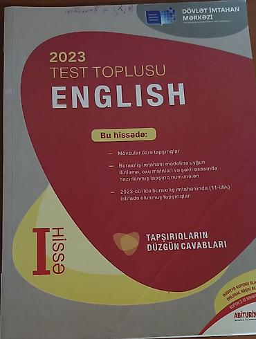 İngilis dili Testlər 11-ci sinif, DİM, 1-ci hissə, 2023 il