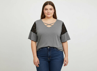 t shirty z fajnymi napisami: Shein Curve, Футболка жіноча, розмір 5XL