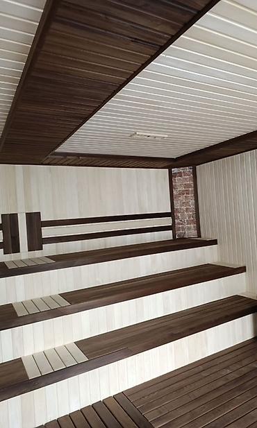 taxta pollar: Sauna daxili taxta üzləmə və oturacaq sistemləri - Material: İstilik — 1
