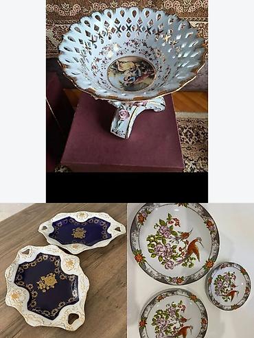Porcelain dekorativ qab-qacaq dəsti - Fiqurlu ayaqlı, ağ rəngdə, açıq lalafo.az -da Porcelain dekorativ qab-qacaq dəsti - Fiqurlu ayaqlı, ağ rəngdə, açıq