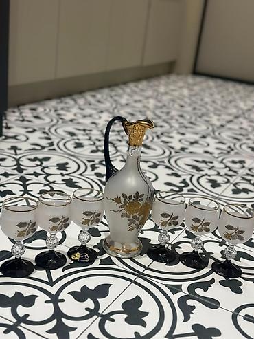 dibcek qablari: Stəkanlar, rəng - Ağ, Şüşə, 6 ədədli dəst, 200 ml, Çexiya — 1