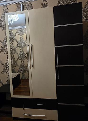 Yataq otağı üçün mebel dəsti - 3 qapılı qarderob: 2 açılan əsas bölmə