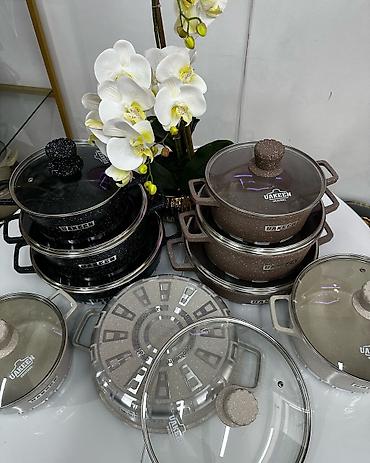 казан тай: Наборы посуды 5 в 1 Высокого качества Антипригарное гранитное — 2