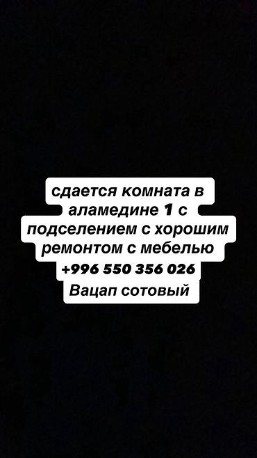 Комнаты: Сдаётся комната в Аламедине-1. Подселение. Хороший ремонт, есть — 1