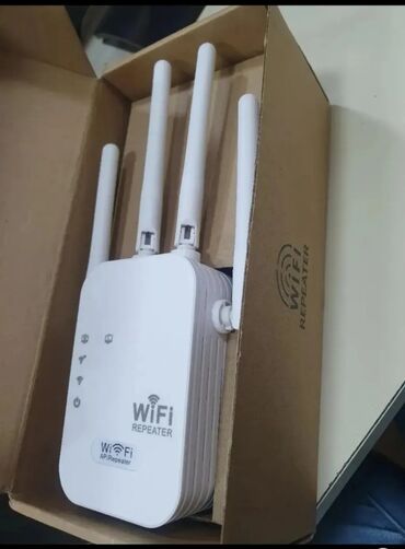 Teze qutuda wifi mesafe artiran 2.4ghz hemde 5ghz ilede qowulur