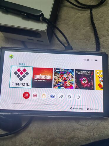 nintendo switch oled бишкек: Продам чипованный Nintendo switch oled с флешкой на 512гб в отличном