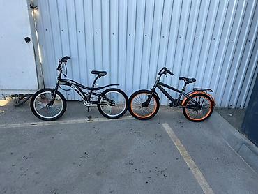 Подростковые велосипеды: Два детских/подростковых велосипеда 20" 1) BMX (чёрный) - Формат: BMX — 1