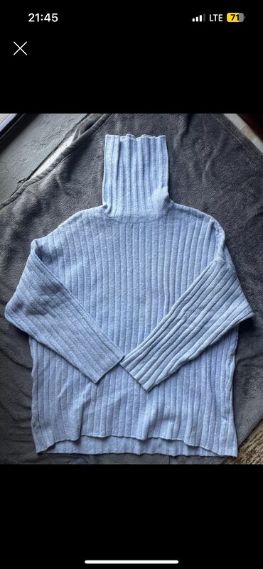 džemper i košulja: S (EU 36), M (EU 38), L (EU 40), Vuna, Oversize, Jednobojni