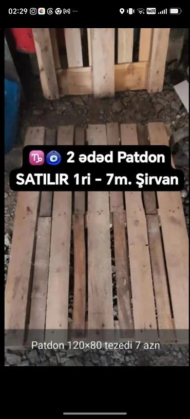unitaz ve tulpan qiymetleri: Pallet, 800 х 1200 sm — 1
