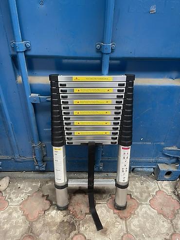 Телескопические стремянки: Телескопическая стремянка, Высота: 4–5 м, Новый, Материал: Алюминий — 12