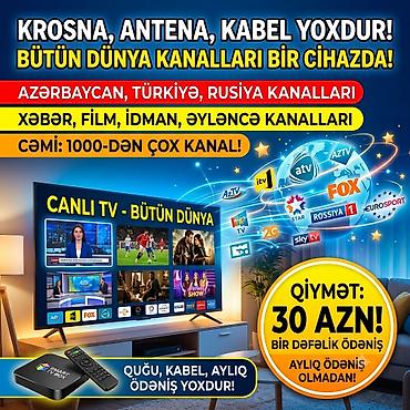 atv plus internet: Smart TV Box – Bütün dünya kanalları bir cihazda! - Krosna, antena — 1