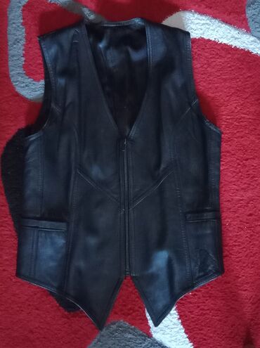 kožna jakna zenska: XL (EU 42), Leather, color - Black