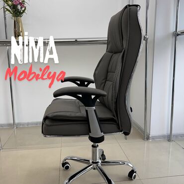 Ofis və oyun kresloları: Yeni, Təkərli, Qolları tənzimlənir, Dəri — 26