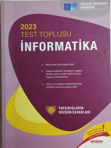 kainat informatika kitabi pdf: 2023-cü il üçün hazırlanmış "İnformatika" fənni üzrə test toplusu. Bu