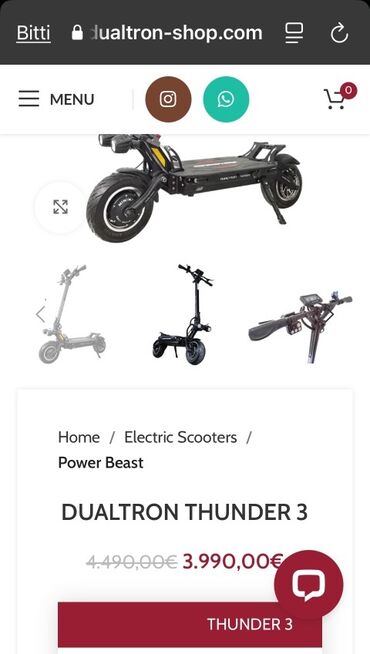 Elektrikli samokatlar: Dualtron Thunder 3 / 2025 istehsal. 3000 Avroya almişam, 1000 manatda — 10