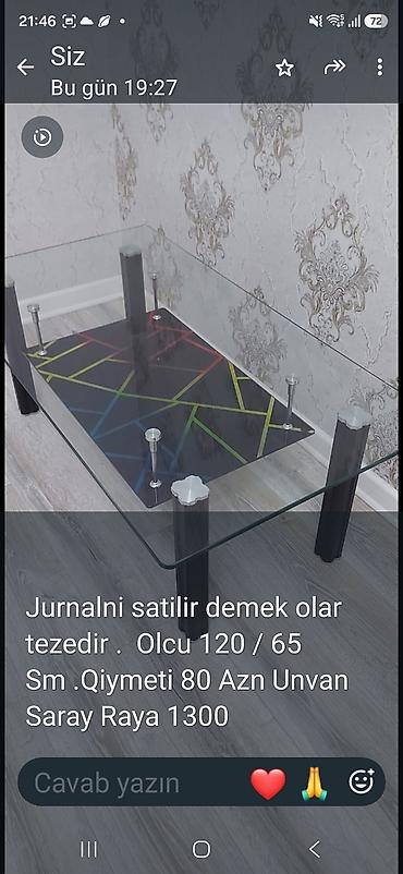 restoran is: Dördbucaq masa, Açılmayan, Təkərsiz, Şüşə, Zəmanətsiz — 1