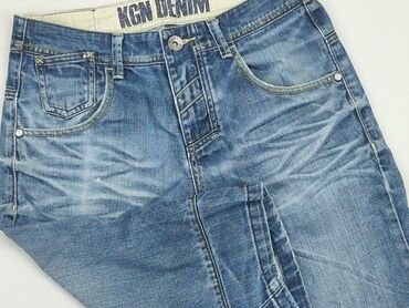 spodnie jeans baggy: Spodnie 3/4 Damskie, L, stan - Dobry