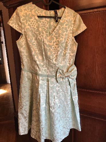 petrolej boja haljine: XL (EU 42), bоја - Zelena, Večernji, maturski, Kratkih rukava
