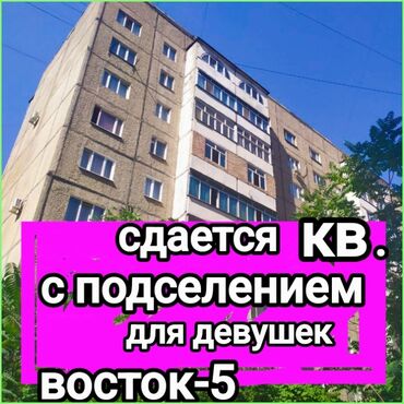 долгосрочная аренда восток 5: 2 комнаты, Собственник, С подселением, С мебелью частично
