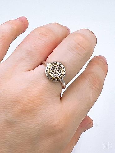 Серебряные кольца: Кольцо, Коктейльное, Проба 925, Женские, Фианит, Новый — 12