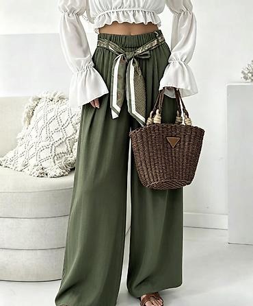 Pantalone: ✅Ženske široke pantalone sa visokim strukom
1900 din — 8