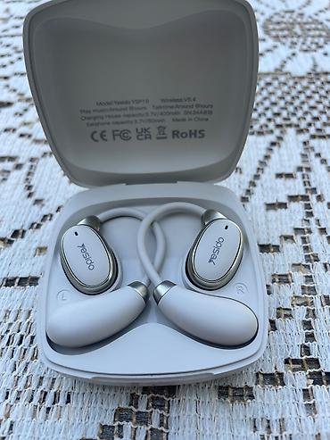 ucuz bluetooth qulaqlıq: İşlənmiş Simsiz (Bluetooth) Qulaqcıqlar, rəng - Ağ — 1