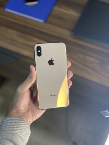 флай плюс телефон: IPhone Xs Max, 64 GB, Qızılı, Zəmanət, Simsiz şarj, Face ID