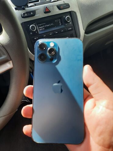 Apple iPhone: IPhone 12 Pro Max, 256 GB, Göy, Face ID, Simsiz şarj
