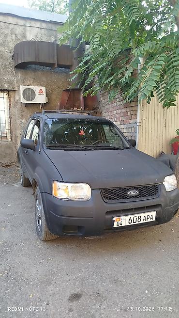 Унаа: Ford Escape: 2002 г., 3 л, Автомат, Газ, Кроссовер — 1