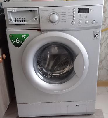 hamam kranti: Paltaryuyan maşın LG, 6 kq, İşlənmiş, Avtomat, Qurutmasız, Kredit yoxdur, Ünvandan götürmə — 1