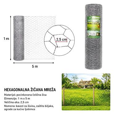 KMT Galvanska šestougaona mreža 2912636 Opis: - Šestougaona žičana