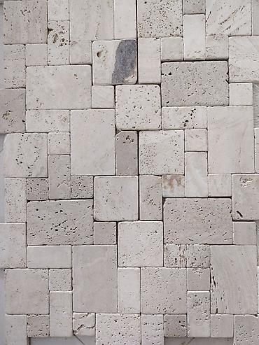Təbii daş mozaika plitələr - Material: travertin əsaslı təbii daş -