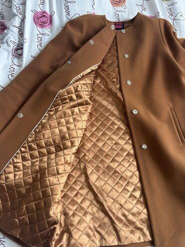 пальто коричневый: Пальто, 3XL (EU 46)