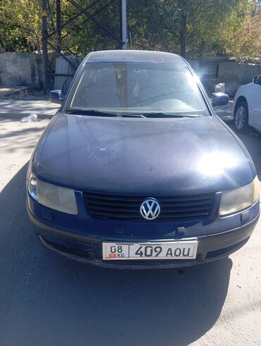 пассат б3 цена в бишкеке: Volkswagen Passat (B5), синий седан. Основные особенности: - Кузов