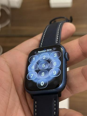 apple watch 7: İşlənmiş, Smart saat, Apple, Suya davamlı, rəng - Mavi — 4