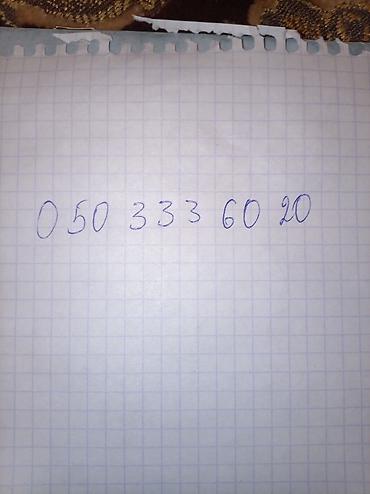 VIP nömrə satışı – 050 333 60 20 - Operator: 050 (Bakcell) - Yadda