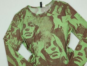 t shirty w zielone paski: Bluzka Damska, H&M, M, stan - Idealny