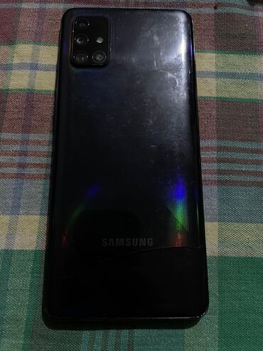 самсун а50: Samsung Galaxy A71, Колдонулган, 128 ГБ, түсү - Көк, 2 SIM