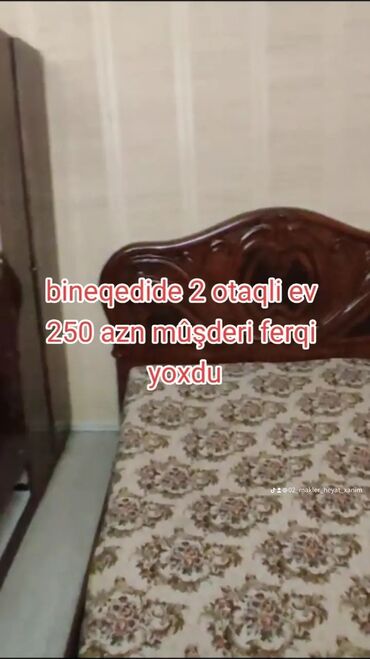дом с цокольным этажом и гаражом: 60 kv. m, 2 otaqlı, İnternet, Telefon, İşıq