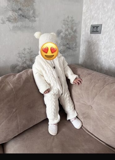 детская одежда платья: Uşaq dəsti, Uniseks, 9 - 12 ay