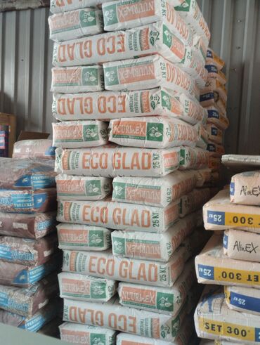 штукатурная смесь: Мешок строительной смеси "ECO GLAD" от "NUURLEX", предназначенный для